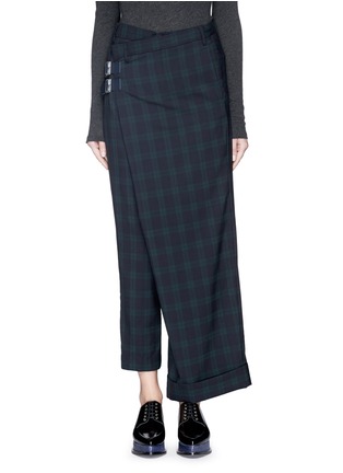Main View - Click To Enlarge - 72951 - 'Wide and Slim' plaid check pants