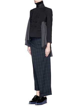 Figure View - Click To Enlarge - 72951 - 'Wide and Slim' plaid check pants