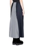 Back View - Click To Enlarge - 72951 - 'Changing' variegated pleat wool midi skirt