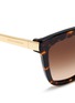 Detail View - Click To Enlarge - - - Metal temple tortoiseshell acetate sunglasses