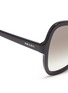 Detail View - Click To Enlarge - PRADA - Angular butterfly acetate sunglasses