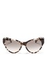 Main View - Click To Enlarge - PRADA - Tortoiseshell acetate cat eye sunglasses