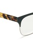 Detail View - Click To Enlarge - PRADA - Tortoiseshell acetate temple coated brow bar optical glasses