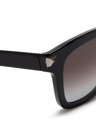 Detail View - Click To Enlarge - VALENTINO GARAVANI - 'Rockstud' square frame acetate sunglasses