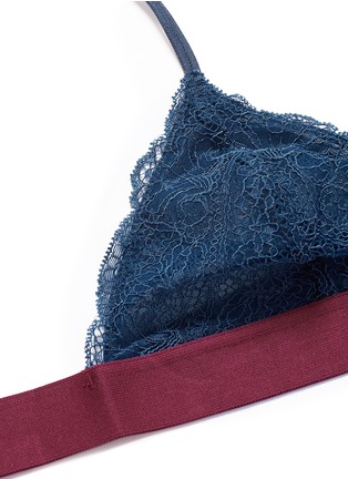 Detail View - Click To Enlarge - 72930 - 'Darling' lace triangle bralette
