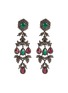Main View - Click To Enlarge - AISHWARYA - Diamond gemstone 14k gold silver drop earrings