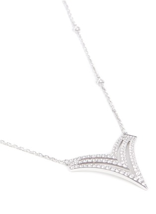 Figure View - Click To Enlarge - MESSIKA - 'Queen V PM' diamond 18k white gold necklace