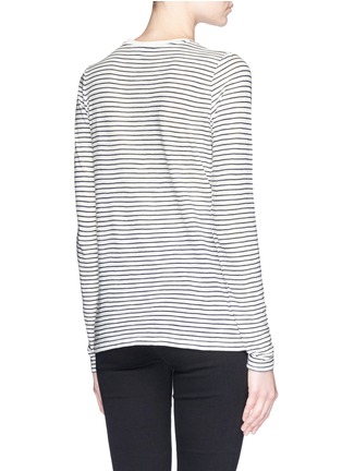 Back View - Click To Enlarge - VINCE - Feeder stripe long sleeve T-shirt