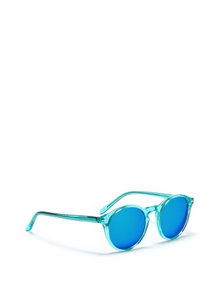 Figure View - Click To Enlarge - SONS + DAUGHTERS - 'Clark Sun' kids round acetate mirror sunglasses
