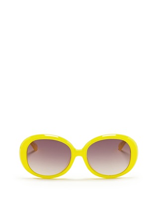 Main View - Click To Enlarge - SONS + DAUGHTERS - 'Jackie' kids oversize acetate sunglasses