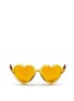 Main View - Click To Enlarge - SONS + DAUGHTERS - 'Lola' kids acetate heart frame sunglasses