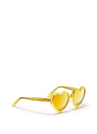 Figure View - Click To Enlarge - SONS + DAUGHTERS - 'Lola' kids acetate heart frame sunglasses