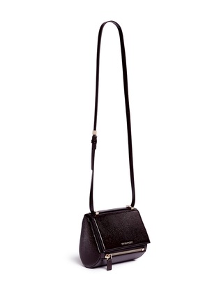 Figure View - Click To Enlarge - GIVENCHY - 'Pandora Box' mini saffiano patent leather bag