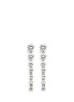 Main View - Click To Enlarge - CZ BY KENNETH JAY LANE - Graduating brilliant cut cubic zirconia earrings