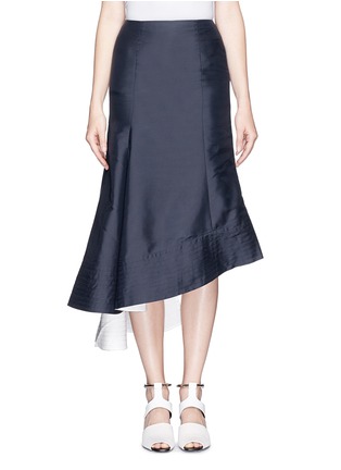 Main View - Click To Enlarge - MO&CO. EDITION 10 - Asymmetric flounce silk skirt