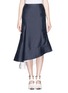 Main View - Click To Enlarge - MO&CO. EDITION 10 - Asymmetric flounce silk skirt