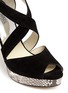 Detail View - Click To Enlarge - MICHAEL KORS - 'Ariel' snake effect leather suede sandals