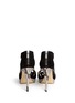 Back View - Click To Enlarge - MICHAEL KORS - 'Ariel' snake effect leather suede sandals