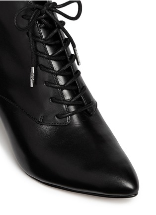 Detail View - Click To Enlarge - MICHAEL KORS - 'Talulah' leather lace-up booties