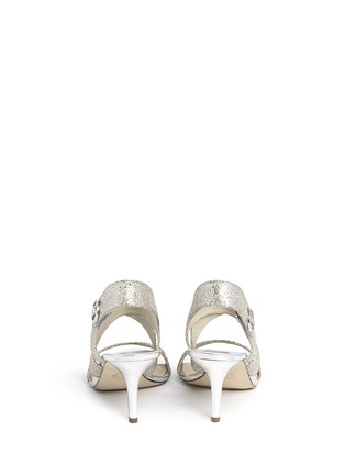 Back View - Click To Enlarge - MICHAEL KORS - 'Joselle' strap glitter sandals