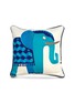 Main View - Click To Enlarge - JONATHAN ADLER - Jaipur bead elephant linen pillow