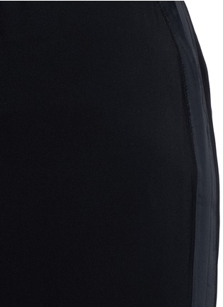 Detail View - Click To Enlarge - VICTORIA BECKHAM - Matte satin fishtail maxi skirt