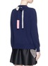 Back View - Click To Enlarge - VICTORIA BECKHAM - Bow back wool crew neck sweater