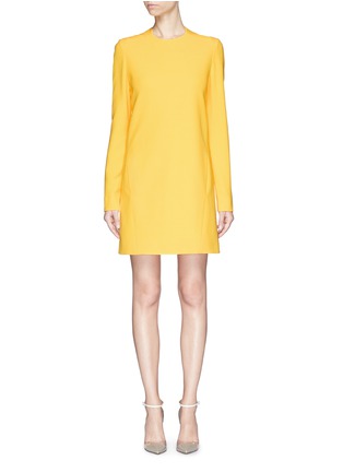 Main View - Click To Enlarge - VICTORIA BECKHAM - Open bow back double crepe shift dress