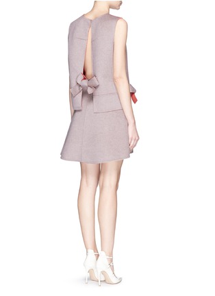 Figure View - Click To Enlarge - VICTORIA BECKHAM - Asymmetric flap A-line double faced cashmere skirt