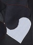 Detail View - Click To Enlarge - VICTORIA BECKHAM - Heart appliqué patchwork wool skirt