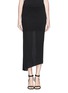 Main View - Click To Enlarge - HELMUT LANG - Asymmetric wrap jersey skirt