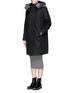 Front View - Click To Enlarge - HELMUT LANG - 'Fur Lined Ultimate Trench' fox fur trim coat 