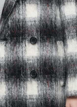 Detail View - Click To Enlarge - THEORY - 'Café' blur plaid coat 