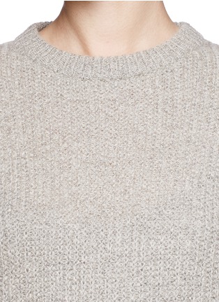 Detail View - Click To Enlarge - T BY ALEXANDER WANG - Rib knit mohair blend sweater