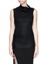 Main View - Click To Enlarge - HELMUT LANG - Drape neck wool knit sleeveless top