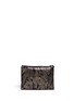 Back View - Click To Enlarge - JIMMY CHOO - Camouflage zip leather pouch