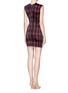 Back View - Click To Enlarge - TORN BY RONNY KOBO - Morgan' check neoprene dress