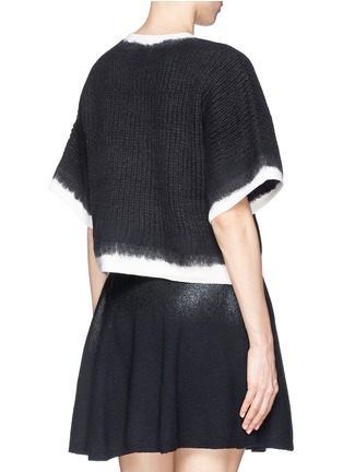 Back View - Click To Enlarge - 3.1 PHILLIP LIM - Felted contrast trim cropped sweater