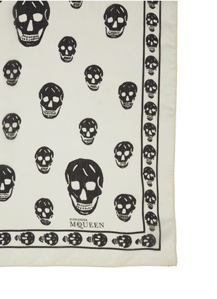 Detail View - Click To Enlarge - ALEXANDER MCQUEEN - Skull chiffon scarf