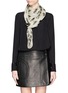 Figure View - Click To Enlarge - ALEXANDER MCQUEEN - Skull chiffon scarf