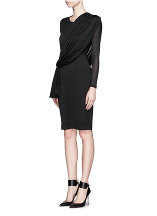 Front View - Click To Enlarge - GIVENCHY - Grecian knot jersey dress