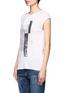 Front View - Click To Enlarge - HELMUT LANG - Collage print muscle T-shirt