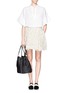 Figure View - Click To Enlarge - 3.1 PHILLIP LIM - Oversized rolled cuff collarless shirt