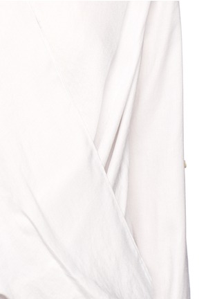 Detail View - Click To Enlarge - HELMUT LANG - Draped wrapped front top