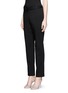 Front View - Click To Enlarge - JIL SANDER - Bow belt straight twill pants
