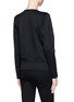 Back View - Click To Enlarge - HELMUT LANG - Embossed leather panel sweatshirt