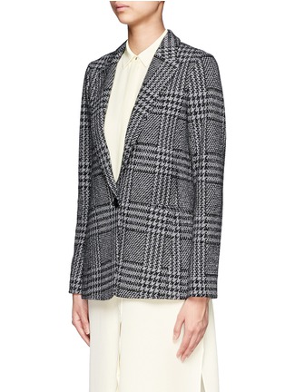 Front View - Click To Enlarge - THEORY - Houndstooth plaid blazer