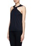 Front View - Click To Enlarge - LANVIN - T-shaped crepe top