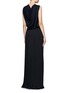 Figure View - Click To Enlarge - LANVIN - T-shaped crepe top