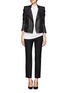 Figure View - Click To Enlarge - HELMUT LANG - Draped neckline sleeveless top